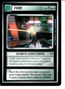 STAR TREK CCG DS9 RARE CARD AUTOMATED SECURITY DEVICE - Picture 1 of 1