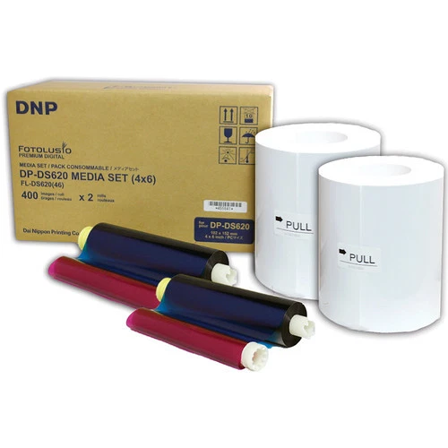 DNP DS620 Dye Sub Media Kit, 800 4"x 6" Prints for DS620A Printer, DS6204X6   - Image 1 of 1