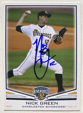 NICK GREEN RC SIGNED IP 2017 CHARLESTON RIVERDOGS GRANSTAND ROOKIE AUTO