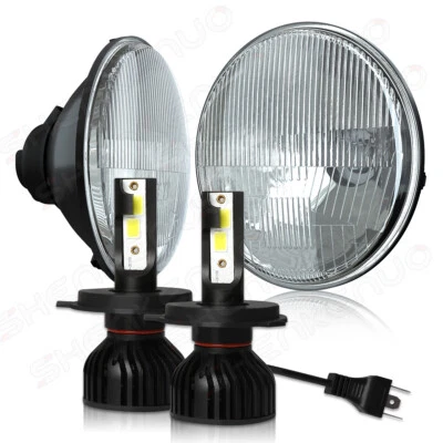 Par de faros LED redondos de haz alto bajo de 7 pulgadas para Chevy Bel Air 1955-1957 Foto 1 de 4