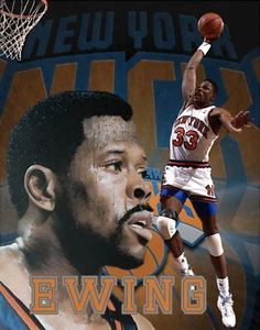 New York Knicks Lithograph print of  Patrick Ewing 2020 11 x 14 - Picture 1 of 1