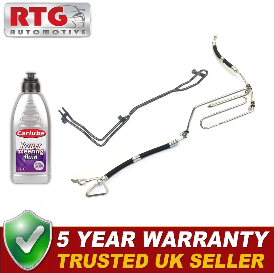 High + Low Pressure Power Steering Pipes Set + PSF For Audi TT 1998-06 S3 00-03 - Image 1 of 1