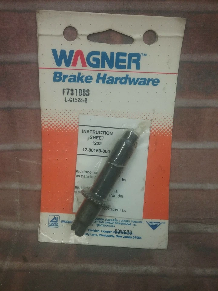 Conjunto de tornillo de ajuste de freno de tambor Wagner F73108S genuino Foto 1 de 2