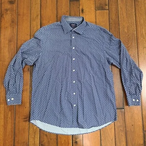 CHARLES TYRWHITT Weekend Shirt Men's XL Classic Fit Button Up Long Sleeve Blue - Picture 1 of 9