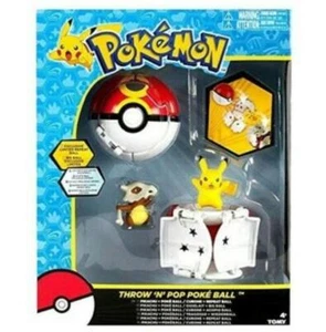 Pokemon Throw 'N' Pop Duel Pikachu Pokeball & Cubone Repeat Ball Figure Set A8 - Bild 1 von 4