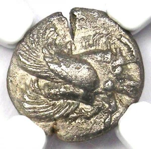 Ancient Ionia Clazomenae AR Diobol Boar Coin 400 BC - Certified NGC XF (EF) - Picture 1 of 7