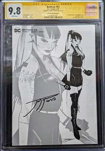 BATMAN #92 schizzo rivenditore variante CGC 9.8 firmato da Jorge Jimenez - Foto 1 di 2