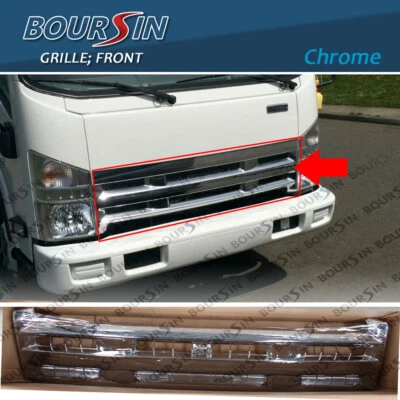 Chrome Grille For ISUZU NPR NPR-HD NQR NRR 5.2L 6.0L 2008-2014 Foto 1 de 3