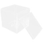 Small Acrylic Cube Box with Lid for Jewelry and Beads Storage (8cm)