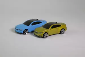 2015 Hot Wheels HW City Lot Of 2 BMW M4 Metallic Gold & Blue **LOOSE** - Picture 1 of 4