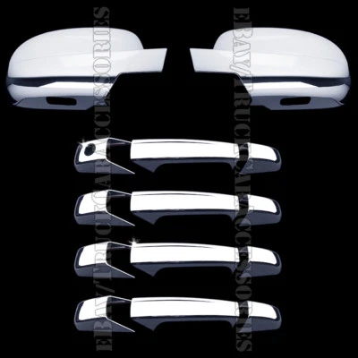 Para Suburban Tahoe Yukon + ¡MÁS! Espejos retrovisores completos + puertas cromados 2007-2013 2014 Foto 1 de 4