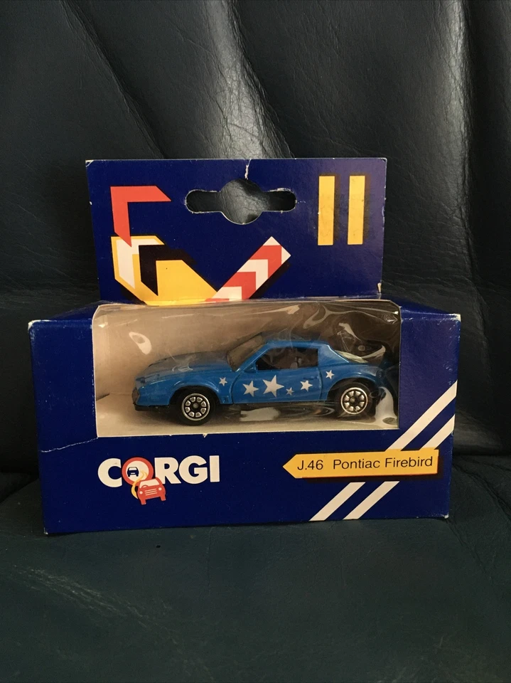 Corgi J.46 Pontiac Firebird Blue New in Box 1984 Release Die Cast Car - Image 1 of 4