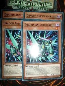 YU-GI-OH! COM PLAYSET (4 CARTES) DRAGON ANESTHROKKETTE SDRR-FR007 MINT NEUF ED 1 - Picture 1 of 1