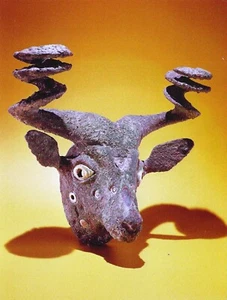 Cartolina Sumer (Iraq) Head of Bull, c2000 aC collezione privata COME NUOVA - Foto 1 di 1