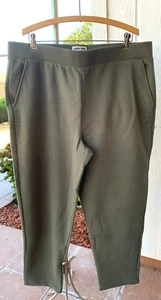 Land's End extra schwere Damen Jogginghose XL (18-kurz) olivgrün Taschen NEU - Bild 1 von 5