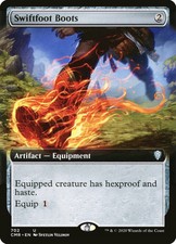 MTG Swiftfoot Boots - Commander Legends - Extended Art - Foil