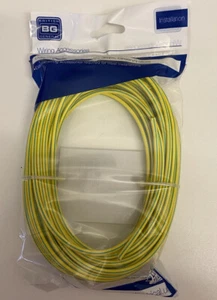 10 Meters BG Electrical PVC Earth Conductor Sleeving Green Yellow 3mm Electrical - Picture 1 of 4