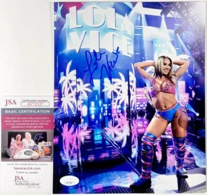 Foto 8x10 firmada por Lola Vice de la WWE NXT autógrafo de Valerie Loureda certificado de autenticidad MMA JSA - Imagen 1 de 1