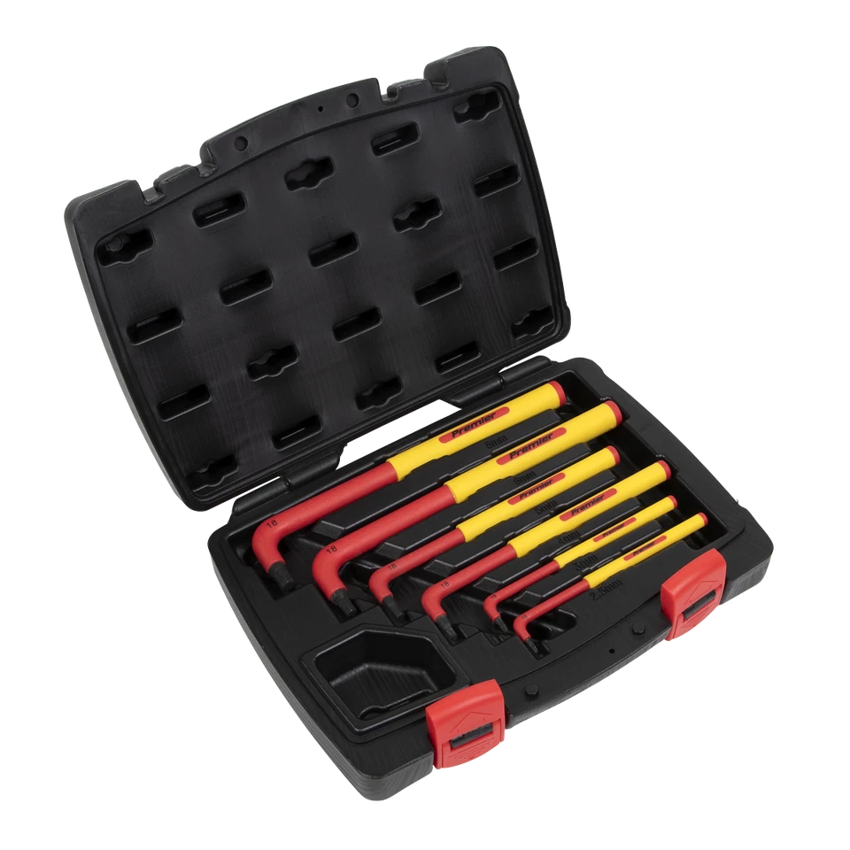 Hex Key Set 6pc Extra-Long VDE - Sealey AK7177 New - image 1 of 1