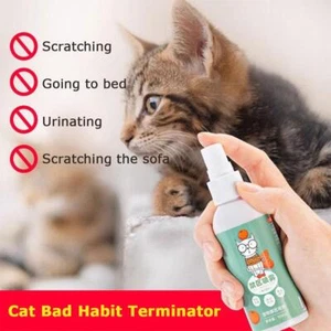 Cat Stop Spray, Cat Anti-Scratch Spray, 100ml Citrus Anti Cat Aid Indoor D9C9 - Picture 1 of 10
