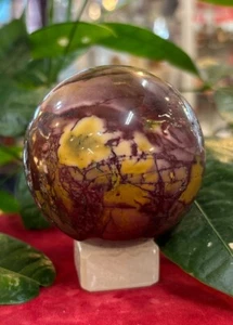 Mookait Jaspis Kugel 388,5 Gramm 2 1/2" - Bild 1 von 7