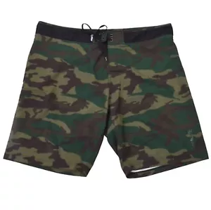 Da Hui Board Mens Shorts 42 Camouflage Green Brown Surf Trunks Summer Drawstring - Picture 1 of 8