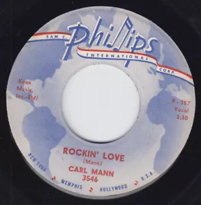 Carl Mann 7” “Rockin' Love / Pretend" Phillips (3546) Excellent - Picture 1 of 2
