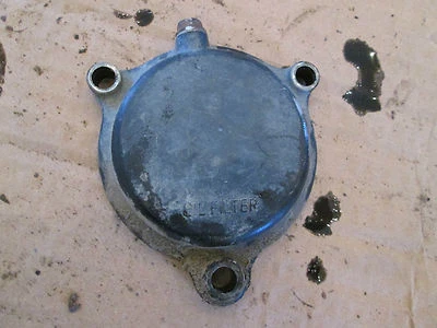 1980 Yamaha XT500 XT 500 oil filter cover side engine motor - Imagem 1 de 2