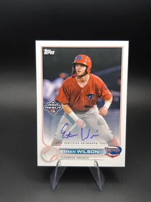 2022 Topps Pro Debut #PD-39 Ethan Wilson Autograph Auto - Image 1 of 2