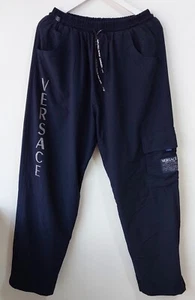 vintage versace track pants Logo Size 2XL Pant Sport Blue - Picture 1 of 7