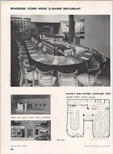 1940 Artikel * Chapin's Restaurant Cleveland OH * Wilbur Henry Adams - Bild 1 von 2