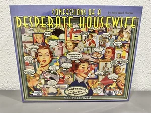 White Mountain “Confessions Of A Desperate Housewife”  1000 Pc Puzzle New Sealed - Picture 1 of 12