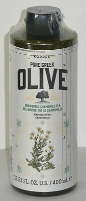 Gel de ducha de té y manzanilla de aceite de oliva griego puro KORRES 13,53 fl oz nuevo Foto 1 de 2