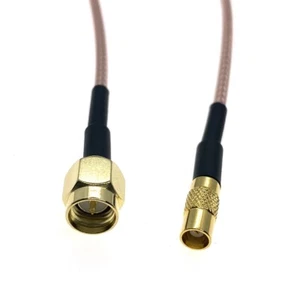 SMA male plug to MCX female Crimp RG316 Coaxial Cable extend Connector Pigtail - Picture 1 of 7