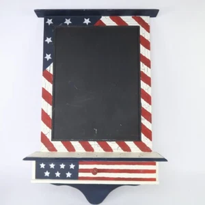 4th of July Hanging Chalkboard Sign Wood Independence Day Decoration Patriotic - Picture 1 of 16