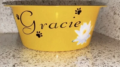 Tigela de cachorro personalizada de aço inoxidável 32 oz, o presente perfeito para seu cão! - Imagem 1 de 4
