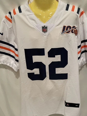 Nike Chicago Bears Football NFL Jersey 100th Anniversary Authentic #52 Size 44 Cover