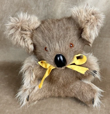Peluche de peluche de koala de 8" de piel de canguro real de colección animal Gold Coast Australia Foto 1 de 4