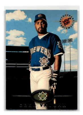 1995 Stadium Club - #423 - Greg Vaughn - Milwaukee Brewers - Image 1 of 2