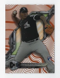 2018 Topps High Tek #HT-TV Thyago Vieira RC Orange Rainbow #'d 21/25 - Picture 1 of 2