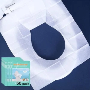 Toilet Seat Covers Disposable Flushable Paper Travel Toilet Seat Covers for - Picture 1 of 7