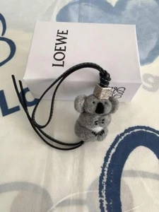 LOEWE Koala key chain Bag Charm Leather w/Box JP - Picture 1 of 4