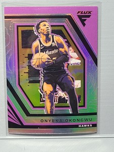 Onyeka Okongwu 2022-23 Panini Flux Silver Prizm #198 Hawks 