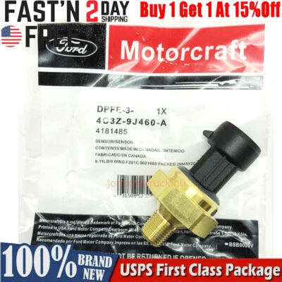 Sensor EBP de contrapresión de escape DPFE-3 Motorcraft OEM 97-05 diésel 6,0 L / 7,3 L Foto 1 de 4