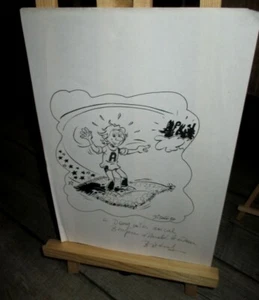 Di Sano - Arnold le rêveur - Dessin dédicacé et signé - 1984 - Bild 1 von 2