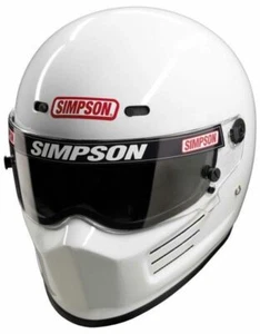 Simpson Super Bandit Helmet Snell Sa2020  Black White Colour Terminal Msa M6 Fia - Picture 1 of 6