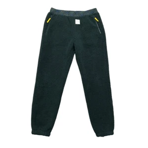 JW Anderson X UNIQLO Joggers Men's Size Large Green Pile Fleece Pants Sweatpants - Picture 1 of 10