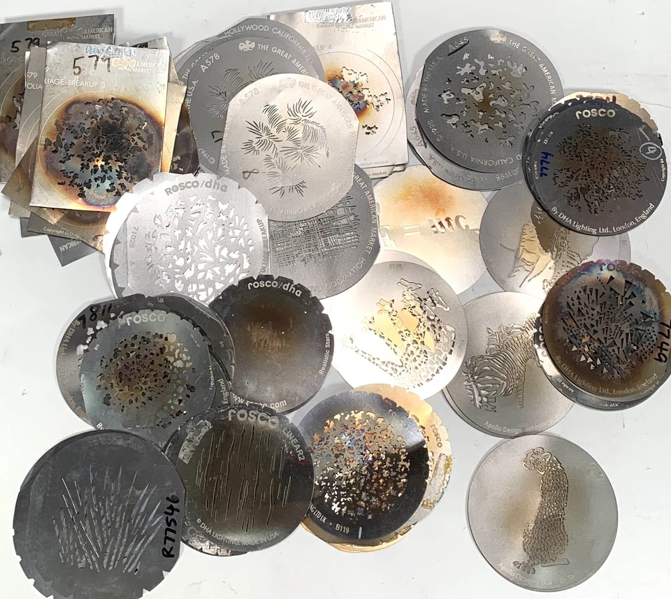 Plantillas Rosco GAM Apollo DHA (Fuente 4 Leko Gobos) Varios Gobo Foto 1 de 1