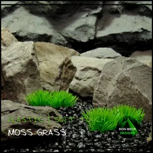 Moss Grass Soft Touch - Artificial Aquarium Plants - Reptile Plants - PARP422 - Picture 1 of 10