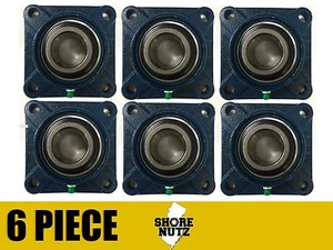 6 Pieces 1-3/16" 4 Bolt Flange Bearing, UCF206-19 UCF206 - Picture 1 of 1
